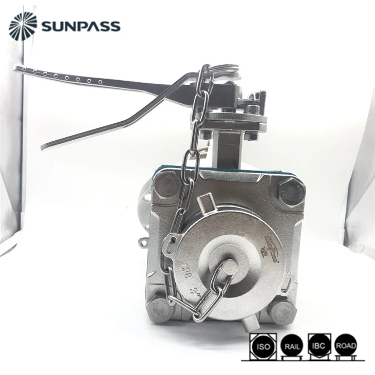 Bottom Discharge DN80 45°Foot Valve ISO Tank Container