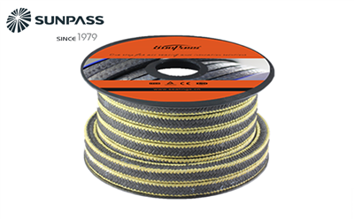 Угловая плетеная набивка из графитового ПТФЭ и кевларового волокна