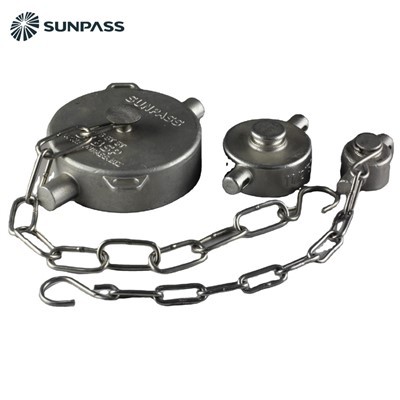 Пылезащитный колпачок из алюминия с цепью и прокладкой из ПТФЭ, запасные части для контейнера-цистерны ISO