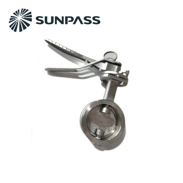 Top Discharge DN80 Flanged Butterfly Valve ISO Tank Container